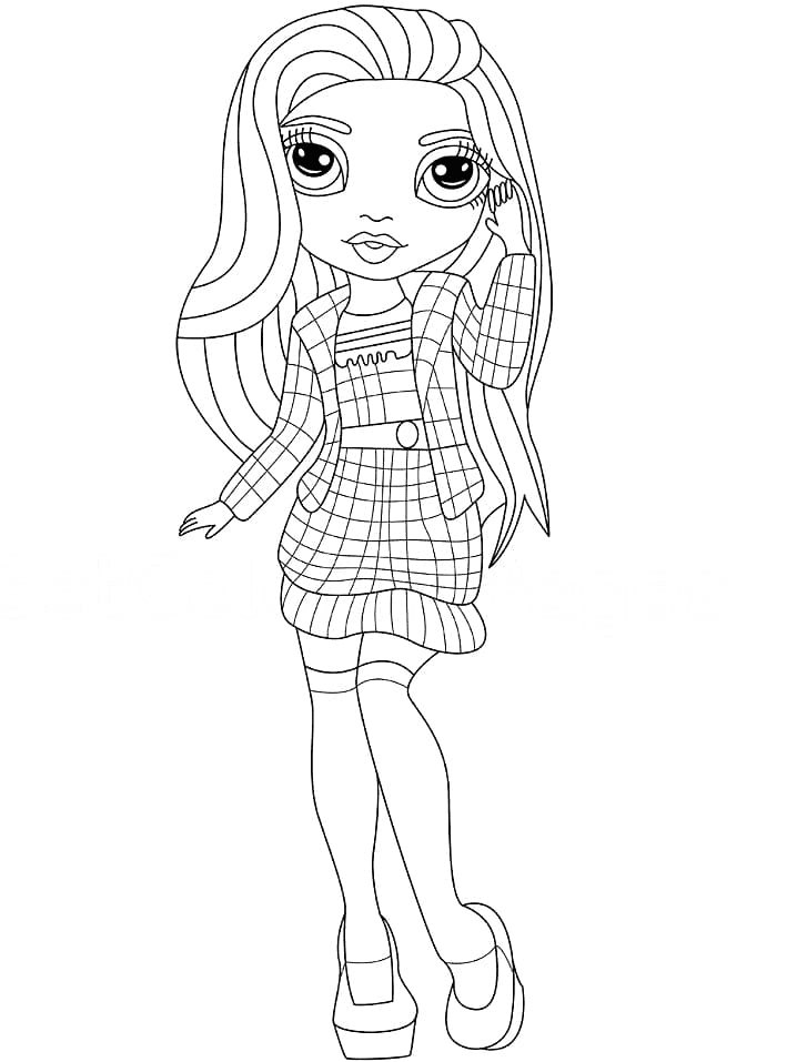 Sheryl Meyer Rainbow High Coloring Pages