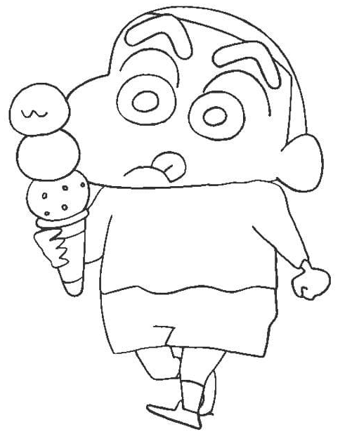 Shin Chan met ijs van Shin-chan