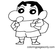Shin-chan Coloring Pages