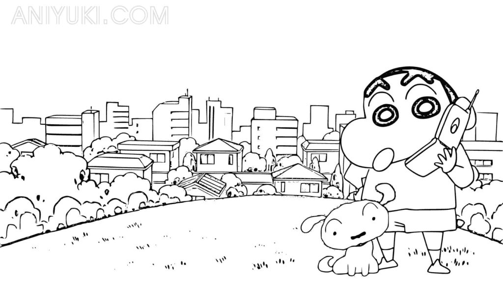 Drawing Shin Chan Family | Coloring Pages | BOBO Cute Art - YouTube | Family  coloring pages, Family coloring, Coloring pages