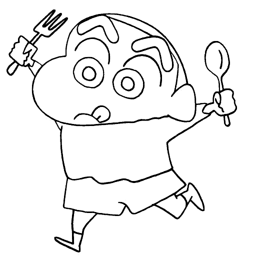 Shin chan Coloring Pages