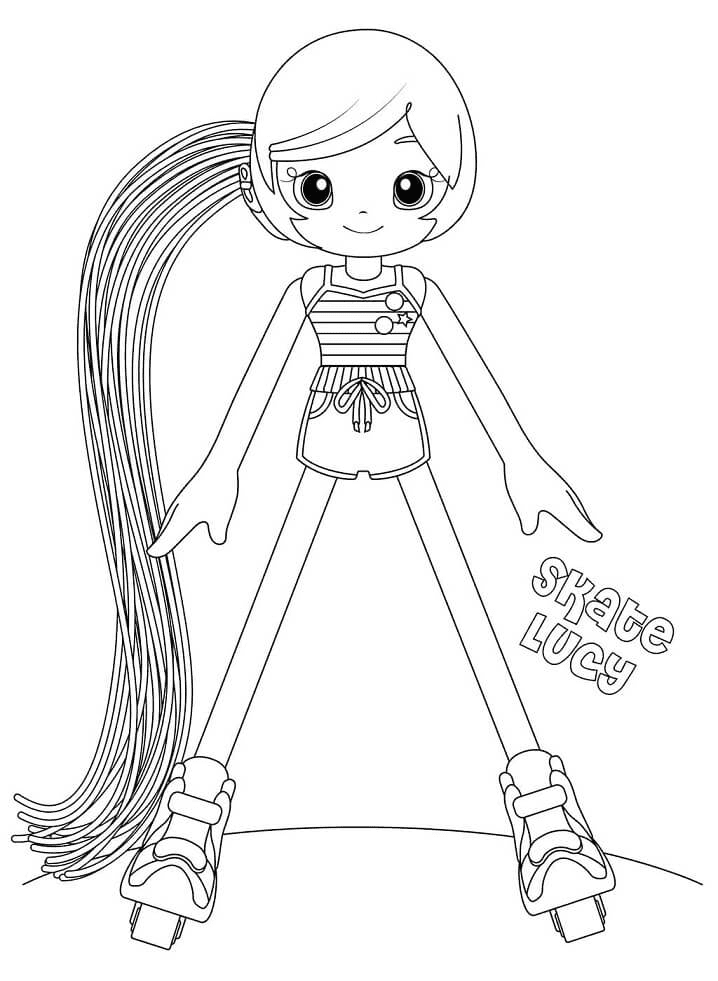 Skate Lucy Coloring Page