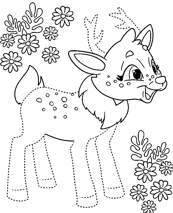 Sprint from Enchantimals Coloring Page