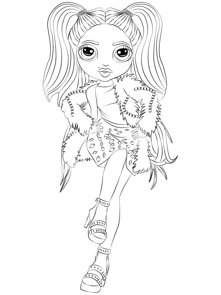 Stella Monroe Rainbow High Coloring Pages