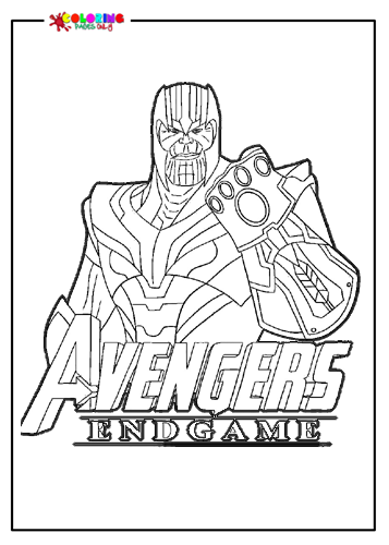 Disegni da colorare di Thanos