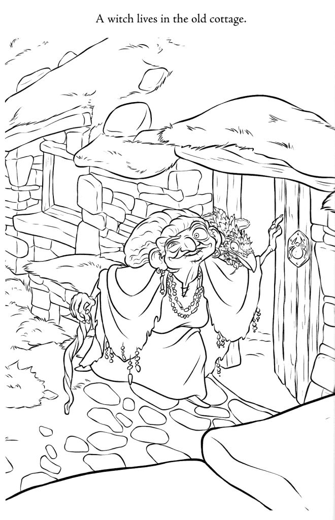 The Witch from Brave Coloring Page