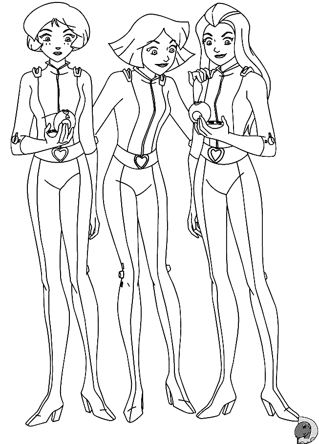 Three Female Detective from Totally Spies