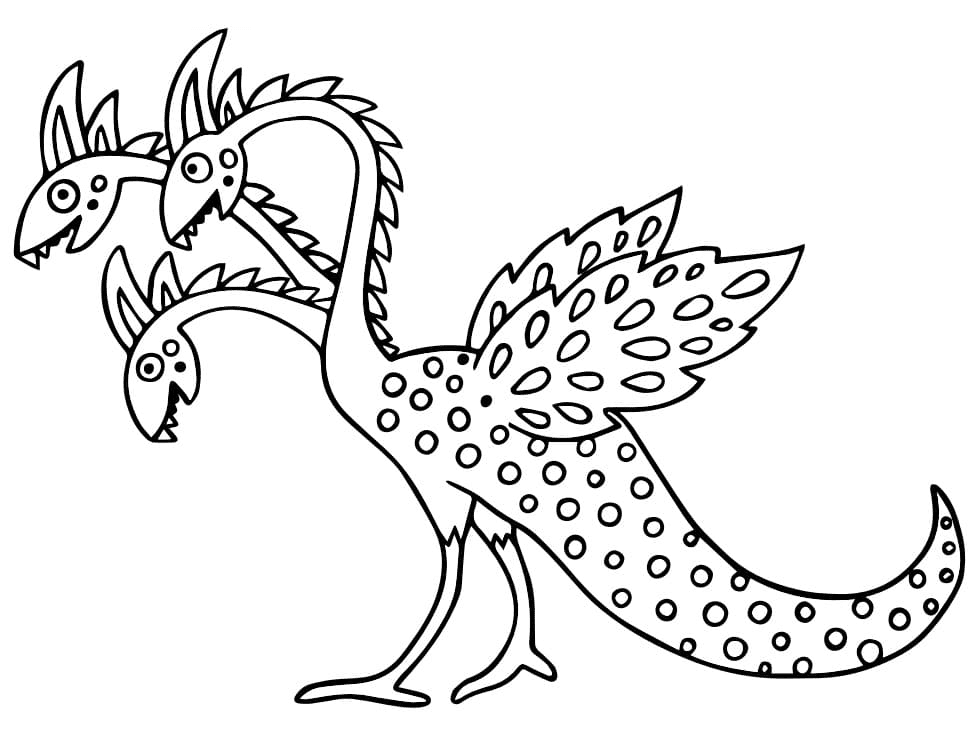 Three Heads Beast Alebrijes Coloring Pages - Alebrijes Coloring Pages -  Coloring Pages For Kids And Adults