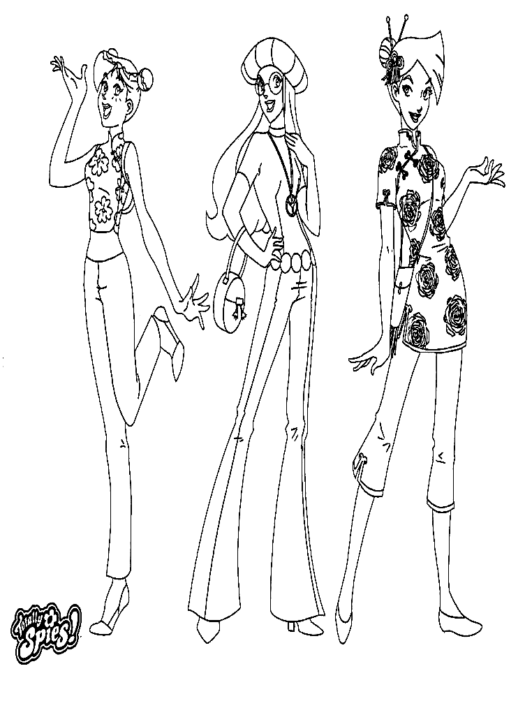 Totally Spies Sheets Coloring Pages