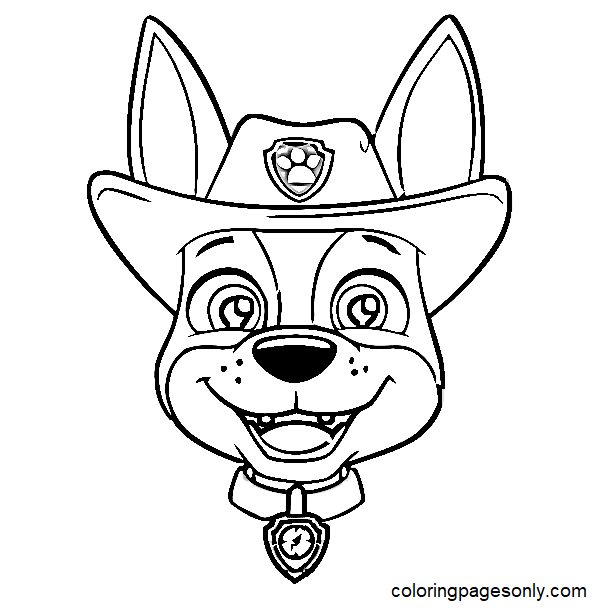 Tracker Head Coloring Page