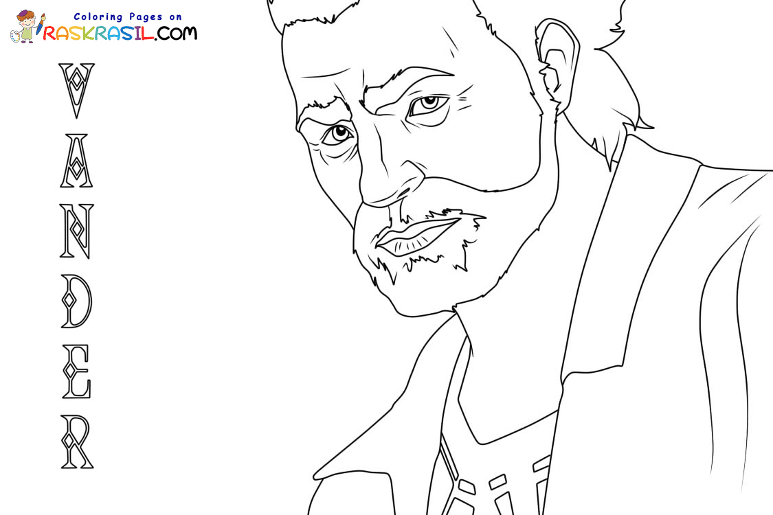Vander from Arcane Coloring Pages