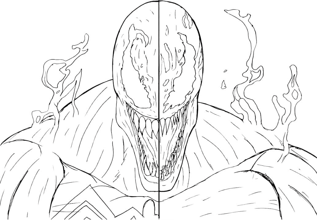 Venom and Carnage Kleurplaat