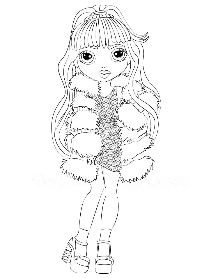 Violet Willow Rainbow High Coloring Page
