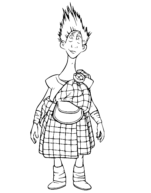 Wee Dingwall from Brave Coloring Page
