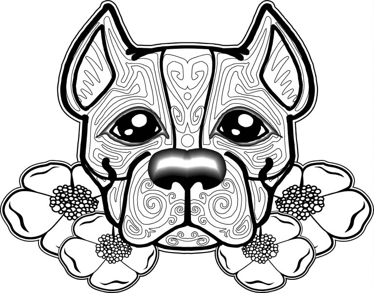 Zen Pitbull Coloring Pages
