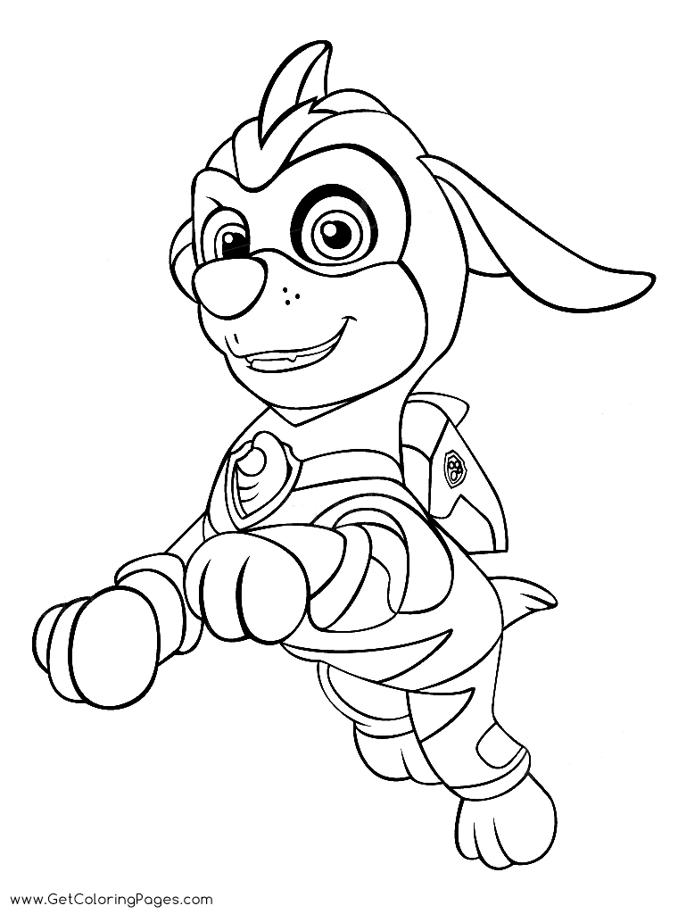 Zuma Mighty Pups Coloring Pages