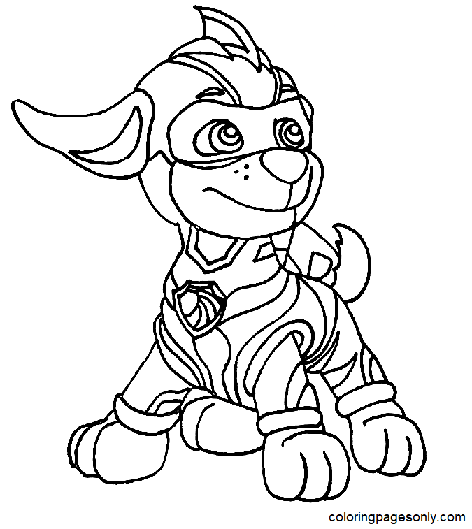 🖍️ PAW Patrol Zuma - Printable Coloring Page for Free 