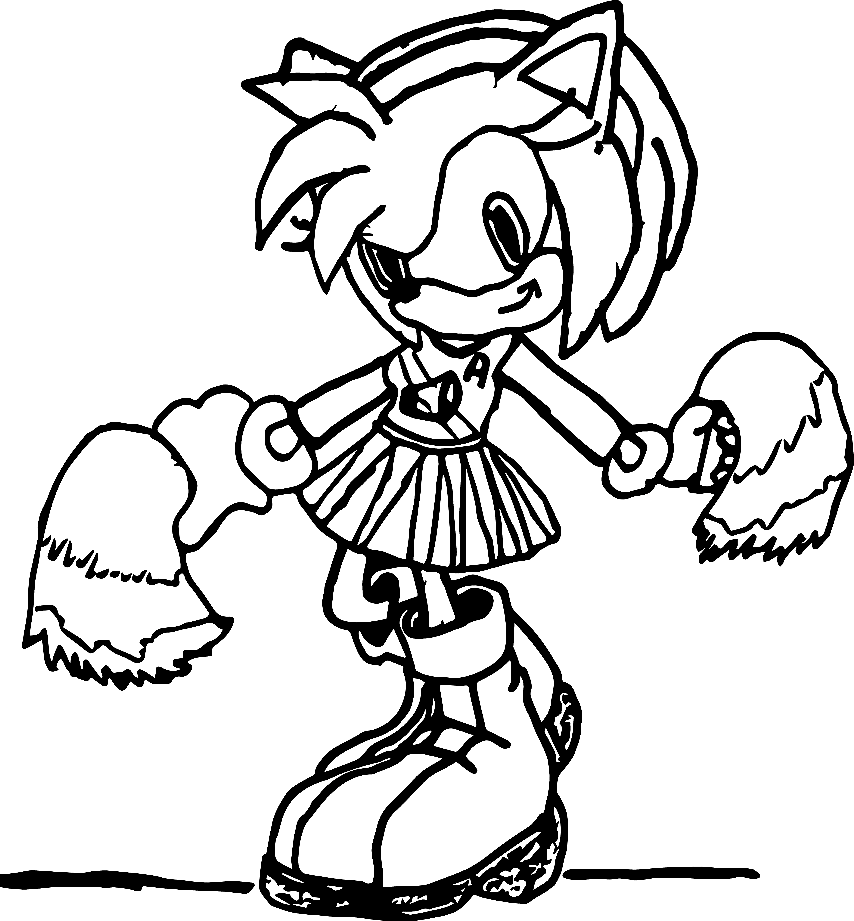 Amy Rose Sheets Coloring Page