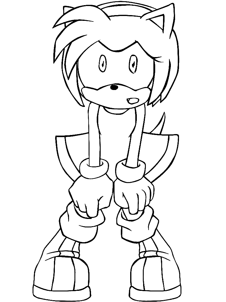 Amy Rose To Print Coloring Pages