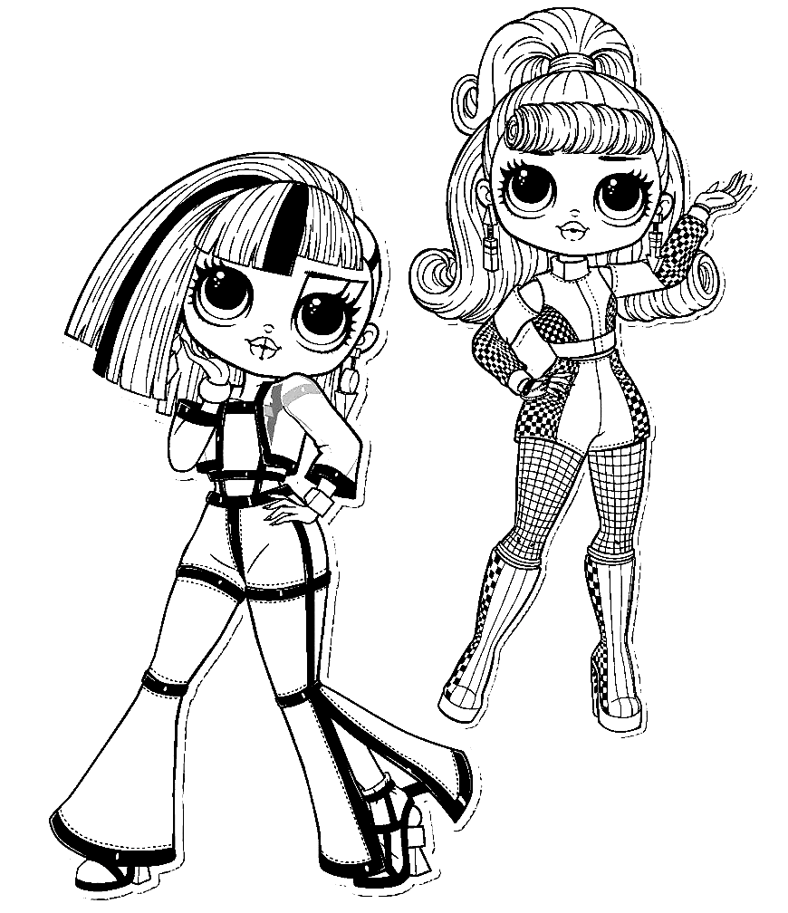 Doll Coloring Pages for Girls