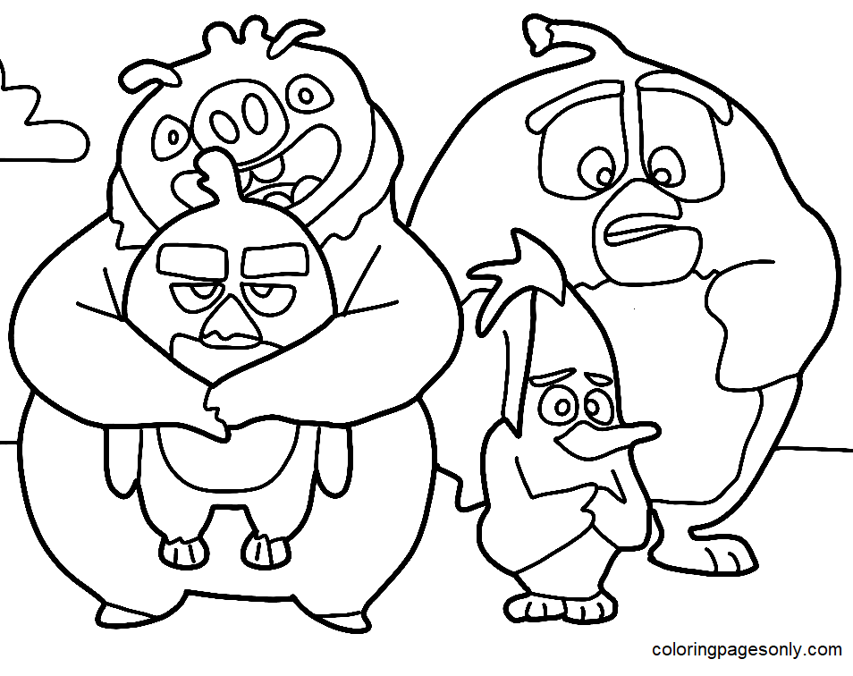 Angry Birds 2 Coloring Page