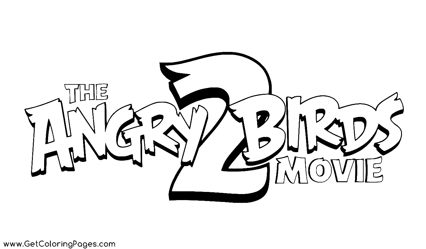 Logotipo do filme Angry Birds 2 do filme Angry Birds