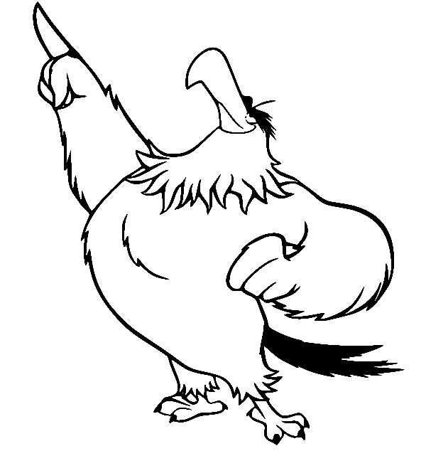 Angry Birds Movie Mighty Eagle Coloring Page
