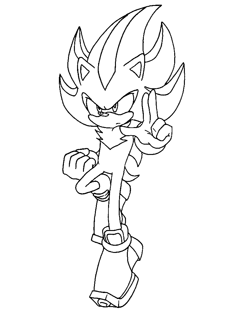 Angry Shadow The Hedgehog from Shadow the Hedgehog