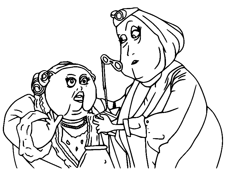 April Spink and Miriam Forcible Coloring Page
