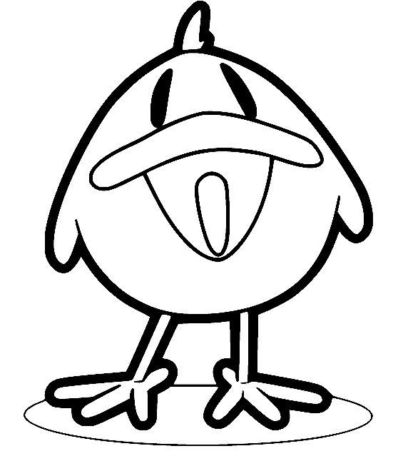 Baby Bird from Pocoyo Coloring Page