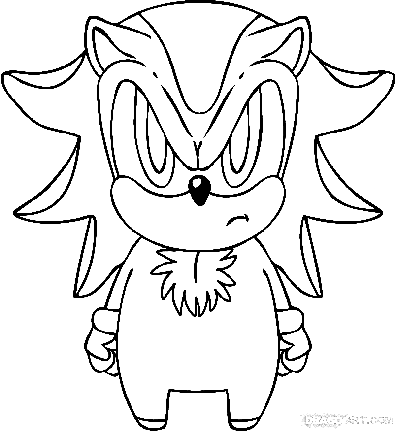 baby sonic coloring pages to print