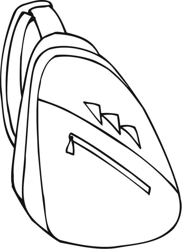 Backpack For Boys Coloring Page