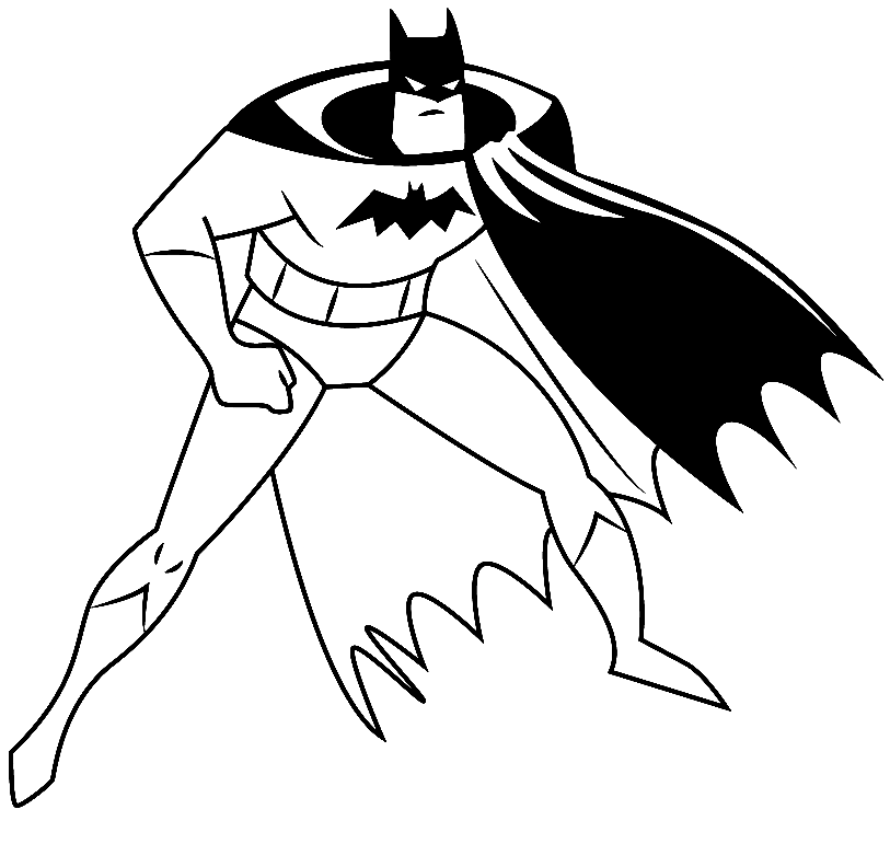 Batman Series Animada Vol Kleurplaat