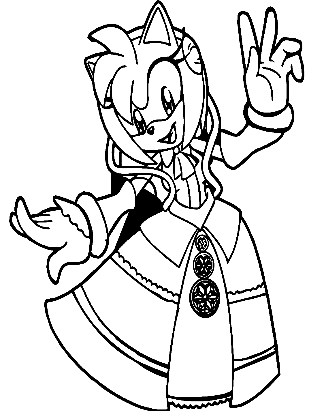 Desenhos para colorir de Amy Rose secretamente ama Sonic - Desenhos para  colorir gratuitos para impressão