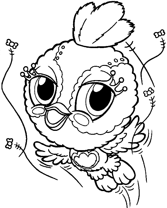 Berdine – Bird Zoobles Coloring Pages