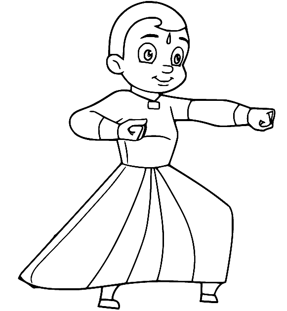 فهيم يمارس رياضة الكونغفو من Chhota Bheem