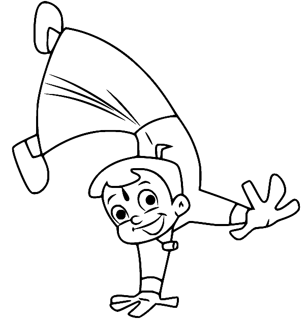 Bheem Upside Down Coloring Page