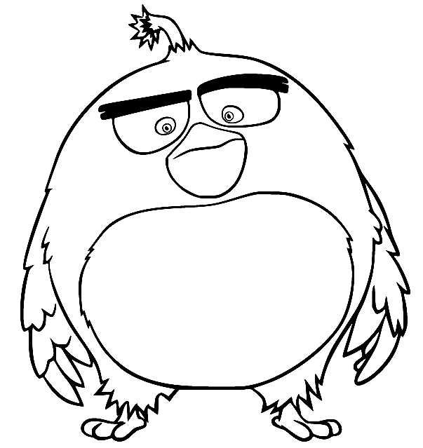 Bombe aus dem Angry Birds-Film aus dem Angry Birds-Film