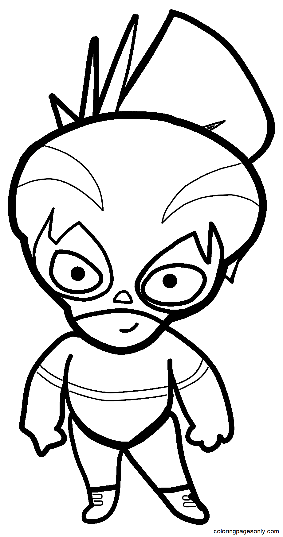 Buena Girl from Mucha Lucha Coloring Page