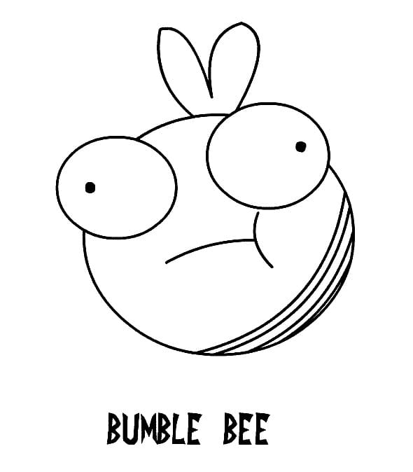 Bumble Bee from Invader Zim Coloring Page