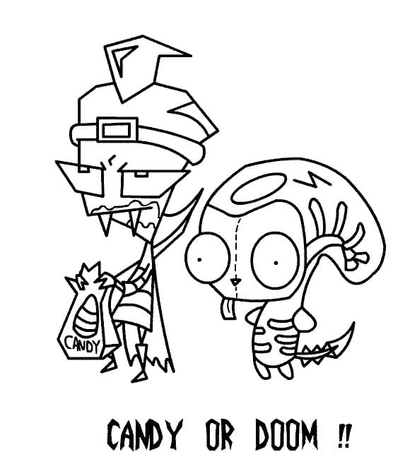 Candy ou Doom Invader Zim de Invader Zim