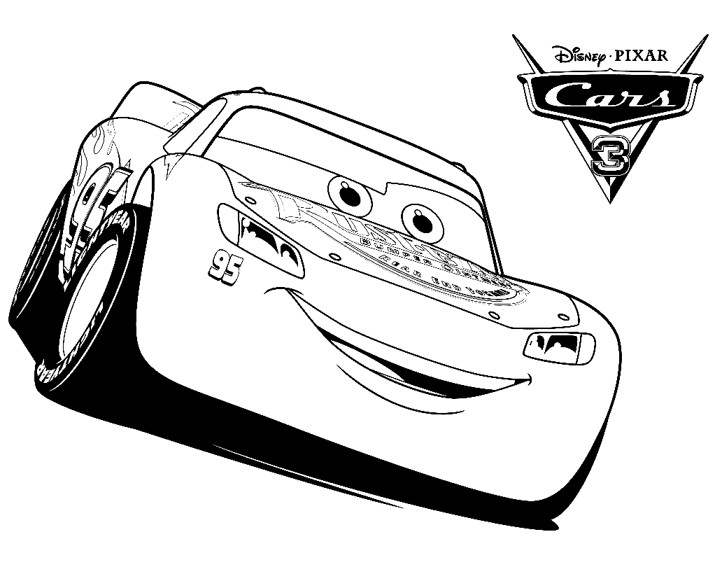 Cars 3 Lightning McQueen Coloring Pages