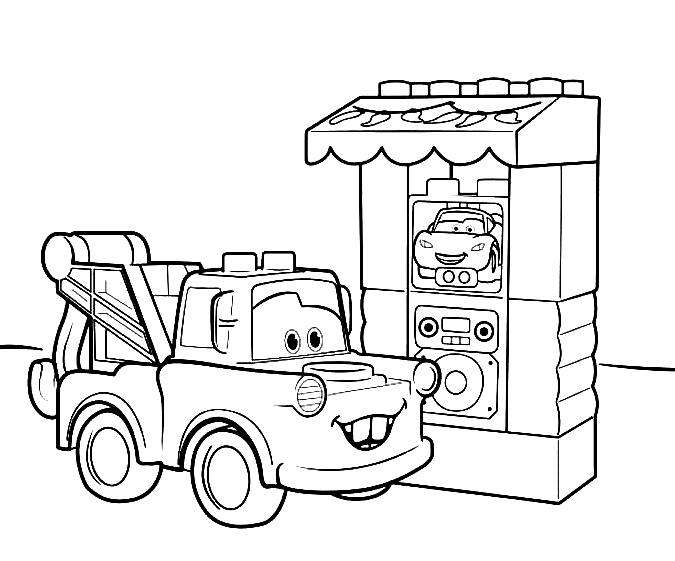 Mater 的汽车总动员 3 Mater 乐高得宝