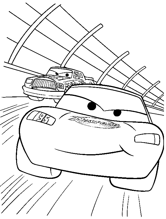 Auto's Bliksem McQueen Racing van Disney Cars