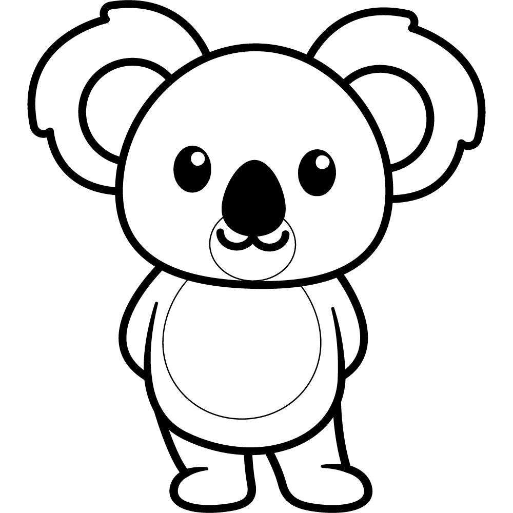 Cartoon Koala Coloring Pages - Koala Coloring Pages - Coloring Pages For  Kids And Adults