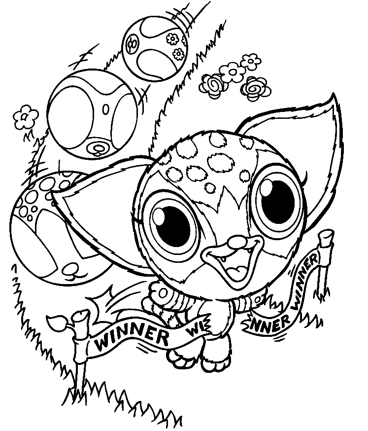 Catlin Zoobles Coloring Page
