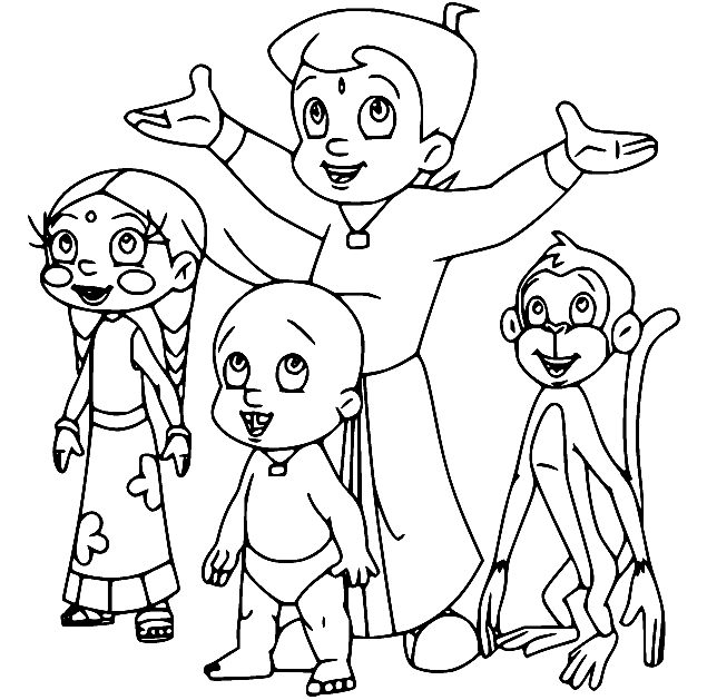 Chhota Bheem Free Printable Coloring Pages - Chhota Bheem Coloring Pages - Coloring  Pages For Kids And Adults