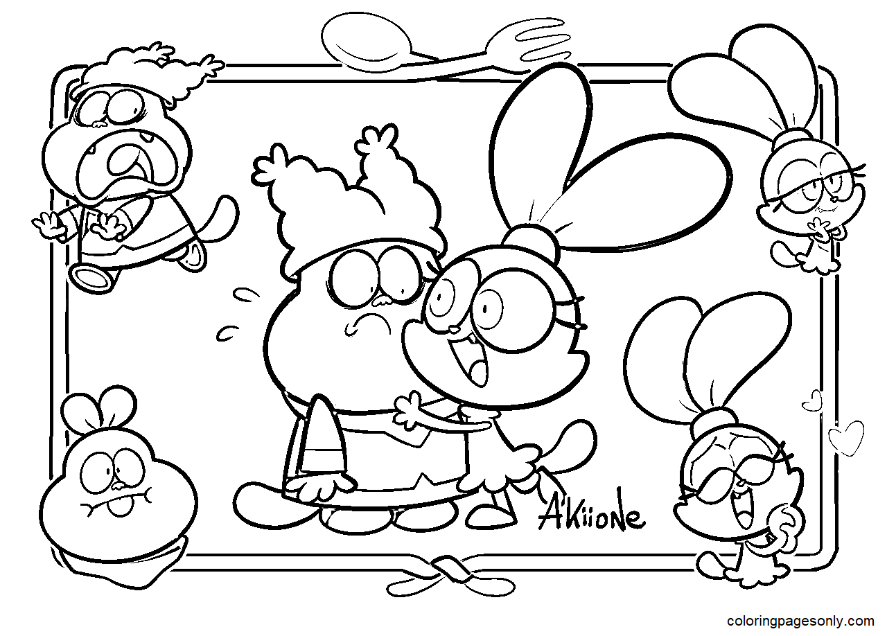 Chowder with Panini Coloring Page