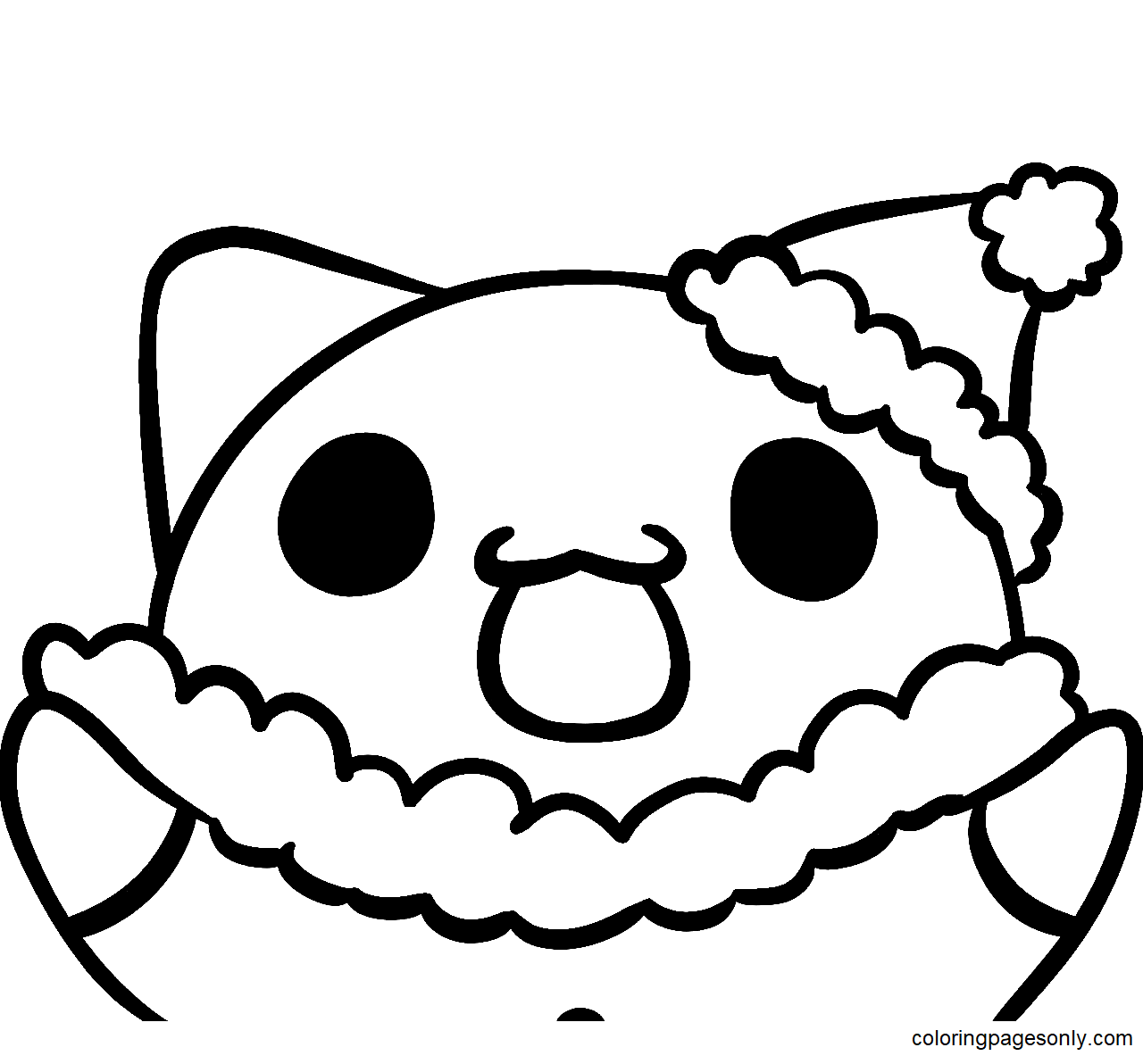 Christmas Capoo Coloring Pages