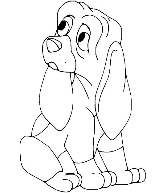 Медная гончая из мультфильма «Лиса и собака»